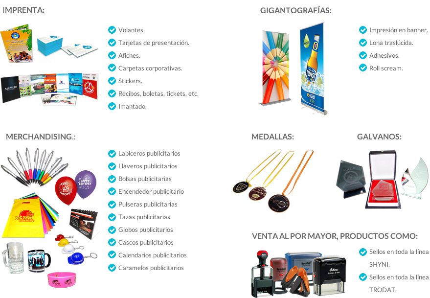 PRODUCTOS PUBLIGRAFF